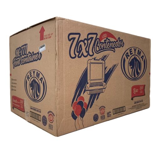 Contenedor Térmico Liso Blanco Reyma 7×7 Caja / 200 Piezas