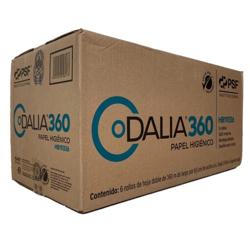 Papel Higiénico En Bobina Jumbo Dalia 6 Rollos De 360m