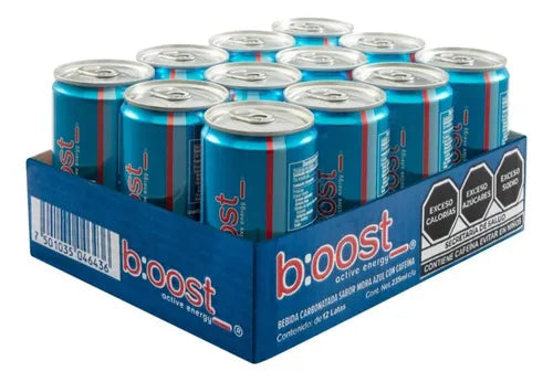 12 Piezas Bebida Energética Boost 235ml