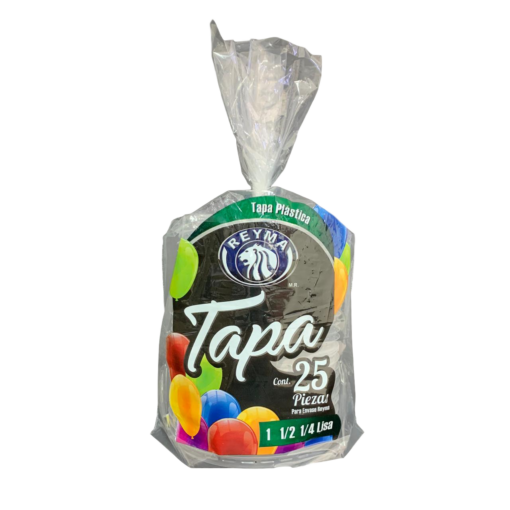 Tapa Plástica Para Vaso Reyma Lisa 1lt 1/2 1/4 25 Piezas